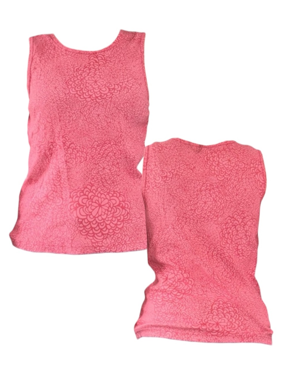 Patterned Pink Tank Top